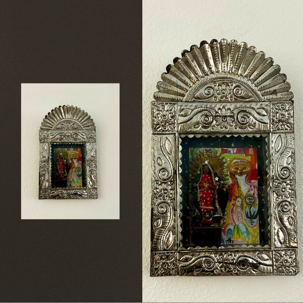 Tin Window Box Mexican Art